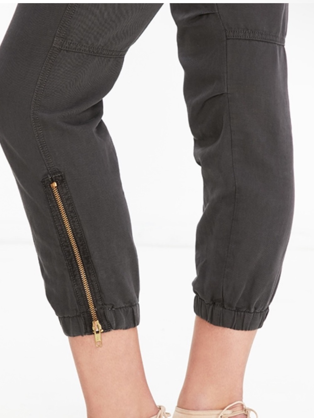 Mother The Misfit Crop Girl Boy etc charcoal Pants Size 26 - Picture 2 of 16